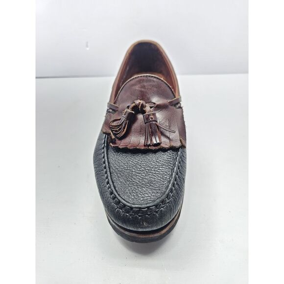 Allen Edmons 2 Eye Men's Penny Loafer Size 10 D‎ Vibram Gumlite Sole Pebbled - Picture 3 of 13